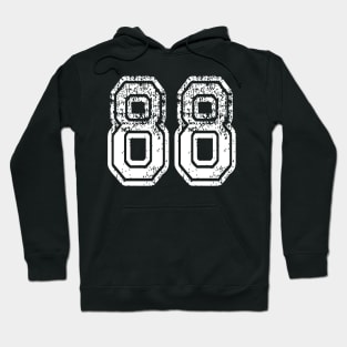 Number 88 Grungy in white Hoodie